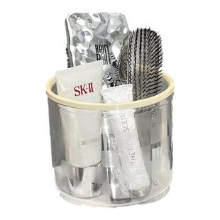 浴室洗漱台放小物件的盒子大容量带盖发饰收纳盒发卡头绳皮筋整理