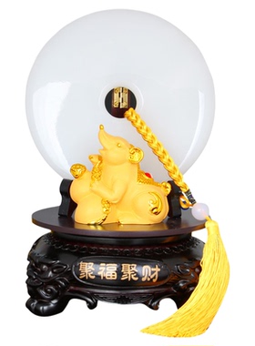 12生肖龙鼠猪酒柜平安扣摆件