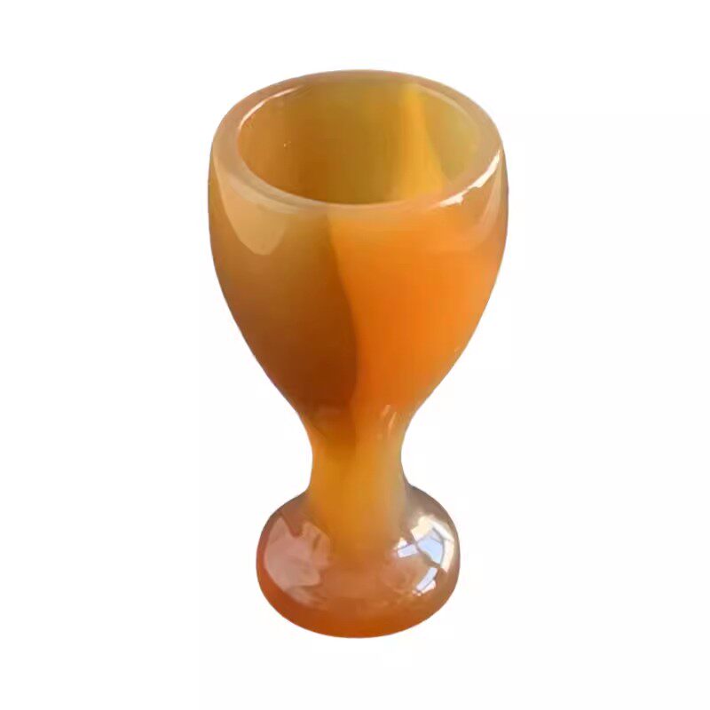 天然马料玛瑙杯子玛瑙玉髓茶杯