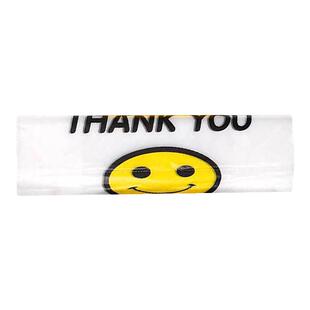 透明笑脸塑料袋厂家批发商用加厚大背心食品袋外卖打包方便小袋子