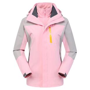 秋冬冲锋衣三合一两件套男防水保暖大码登山服女士可拆卸潮牌定制
