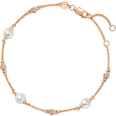 周生生18K玫瑰金Daily Luxe珍珠手链珠宝饰品95731B