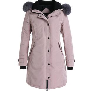 乔万尼冬季新款欧洲站女白鸭绒羽绒服修身显瘦中长款外套EN4T783