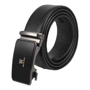 万里马新款男士皮带百搭商务年轻人腰带送礼高级感自动扣真皮腰带
