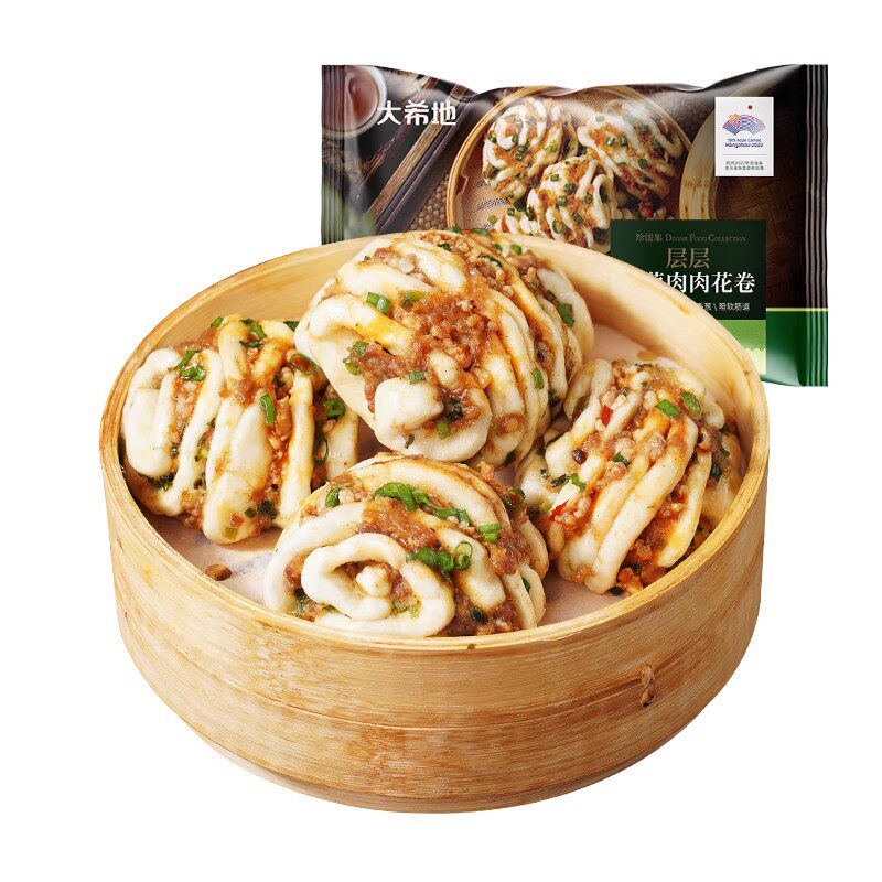 香葱+肉沫|大希地肉多多花卷
