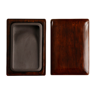 新坑仔双边淌池素砚 肇庆端砚砚台墨块郭树炎制下墨快文房四宝磨