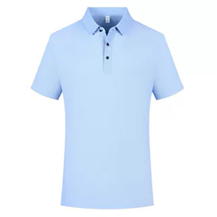 石家庄冰丝翻领polo衫餐饮工作服印绣纯棉短袖企业工装汽车销售