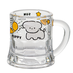 可爱卡通小酒杯家用高颜值玻璃白酒杯清酒烧酒杯一口杯迷你杯子