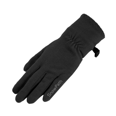 山雪道美利奴羊毛滑雪内胆手套