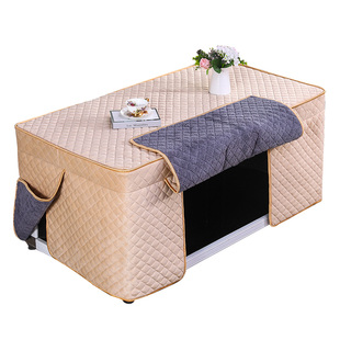 2025新款烤火罩长方形桌罩现代简约取暖桌套加绒加厚电炉罩连体罩