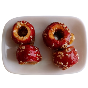 冻干冰糖葫芦山楂糖墩酸甜孕独立包装红果西贝非非简单配方优果热