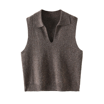 绵羊毛针织马甲秋冬毛衣背心