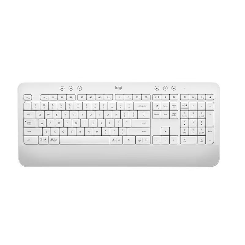 罗技K650商用无线键盘蓝牙办公家用打字电脑双模bolt接收器