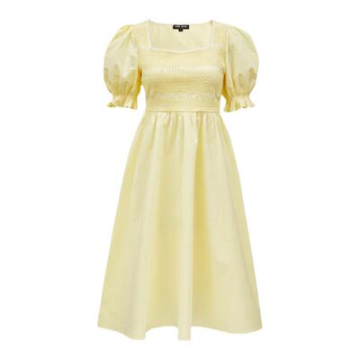 VeroModa水钻法式连衣裙长款