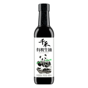千禾零添加有机生抽酿造酱油500ml官方旗舰店正品直营