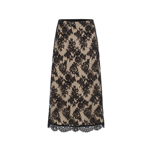 MARYLING玛俪琳2025初夏新品重工蕾丝雕花A字半身裙A1FCW72680