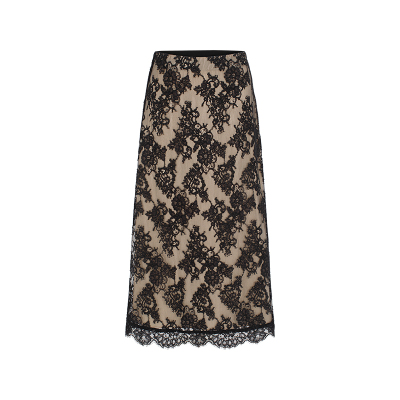 MARYLING蕾丝雕花A字半裙
