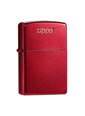 zippo红色热裂告白打火机