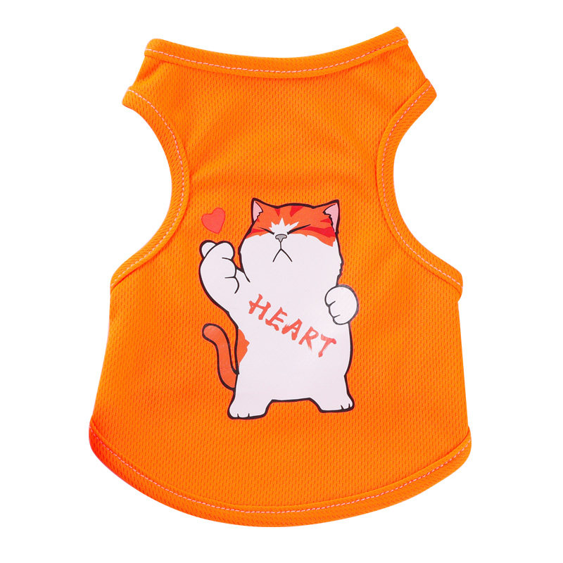 狗狗衣服小型犬泰迪比熊博美春夏季幼猫幼犬宠物可爱透气薄款背心