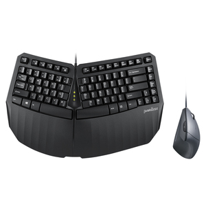 德国佩锐Perixx PD413有线人体工学键盘垂直鼠标套装台式笔记本