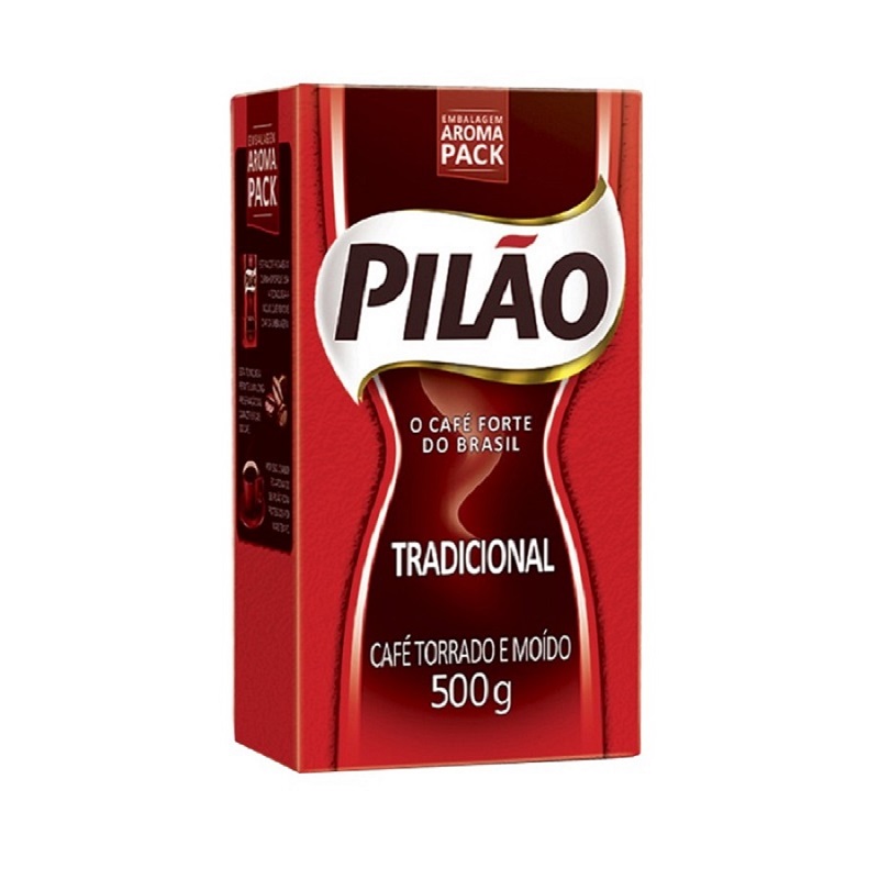 PILAO CAFE 巴西进口生酮纯黑咖啡粉无糖烘焙手冲咖啡需过滤 500g