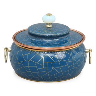 景泰蓝电磁炉铜火锅加厚单人分餐锅家用一人锅珐琅小火锅铜锅商用