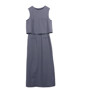 Jane express/简表达格雷系女士连衣裙纯色百搭西装裙裤CLY61002