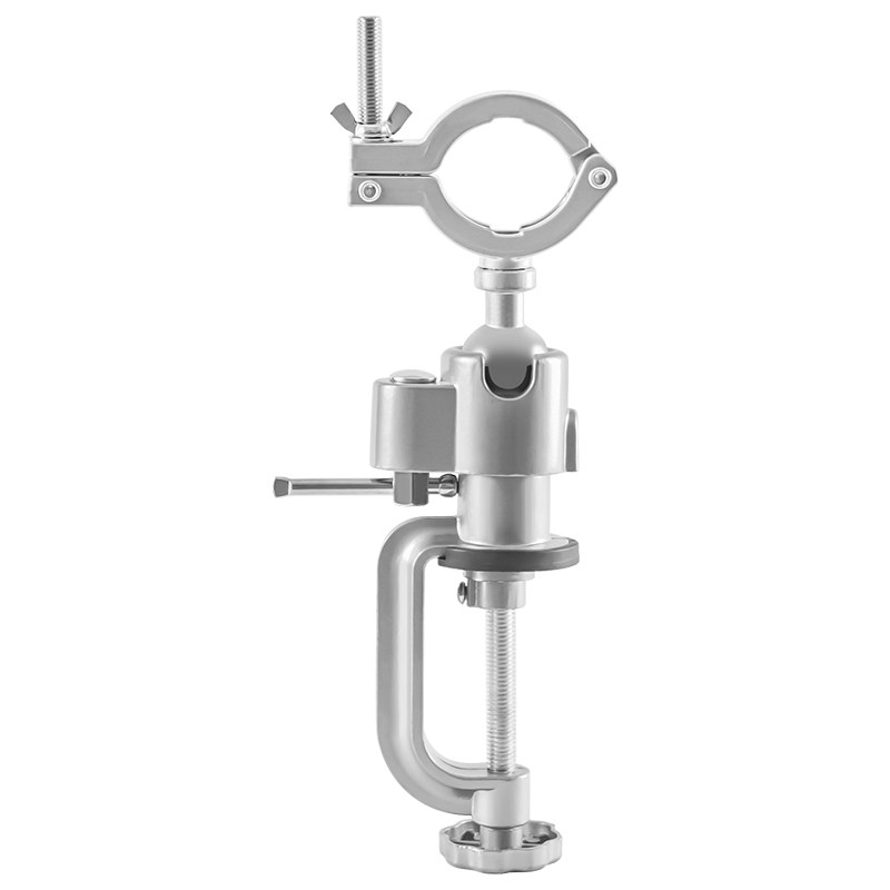 圆口钳小型多功能家用万向迷你电钻电磨小台虎桌钳工作台桌钳360