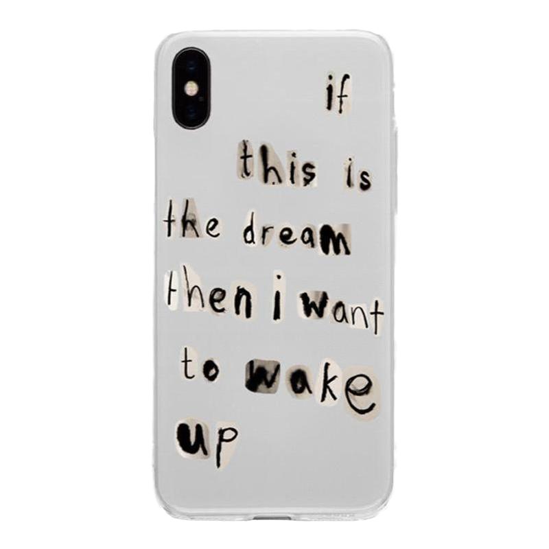 小心撒野 I want to wake up英文 适用于iPhone16苹果17promax透明软壳苹果/华为/小米/O