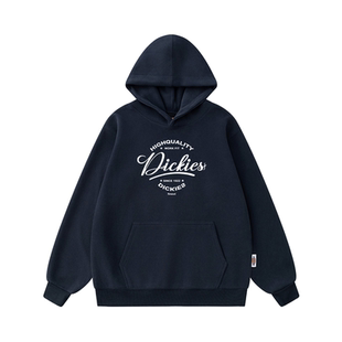 Dickies帝酷适创意印花情侣百搭休闲上衣秋季带帽套头袋鼠兜卫衣Y