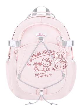 hellokitty联名学生书包粉色背包
