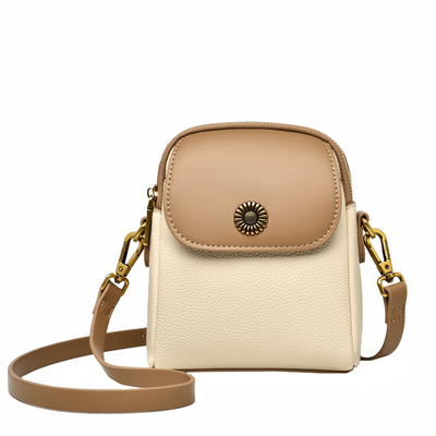 高级感撞色多层手机包