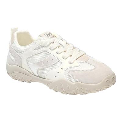 康莉拼色系带透气休闲厚底运动鞋