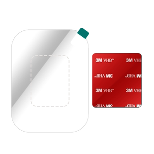 汽车行车记录仪静电贴背胶 适用360小米70迈盯盯拍通用固定双面胶