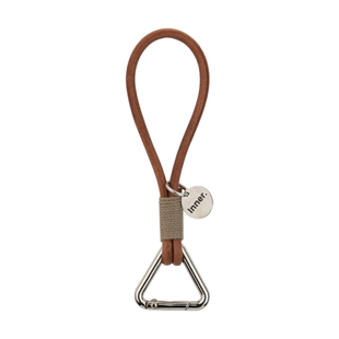 里面LM｜复古麻绳牛皮绳钥匙扣三角圆形扣挂饰汽车钥匙扣配件创意