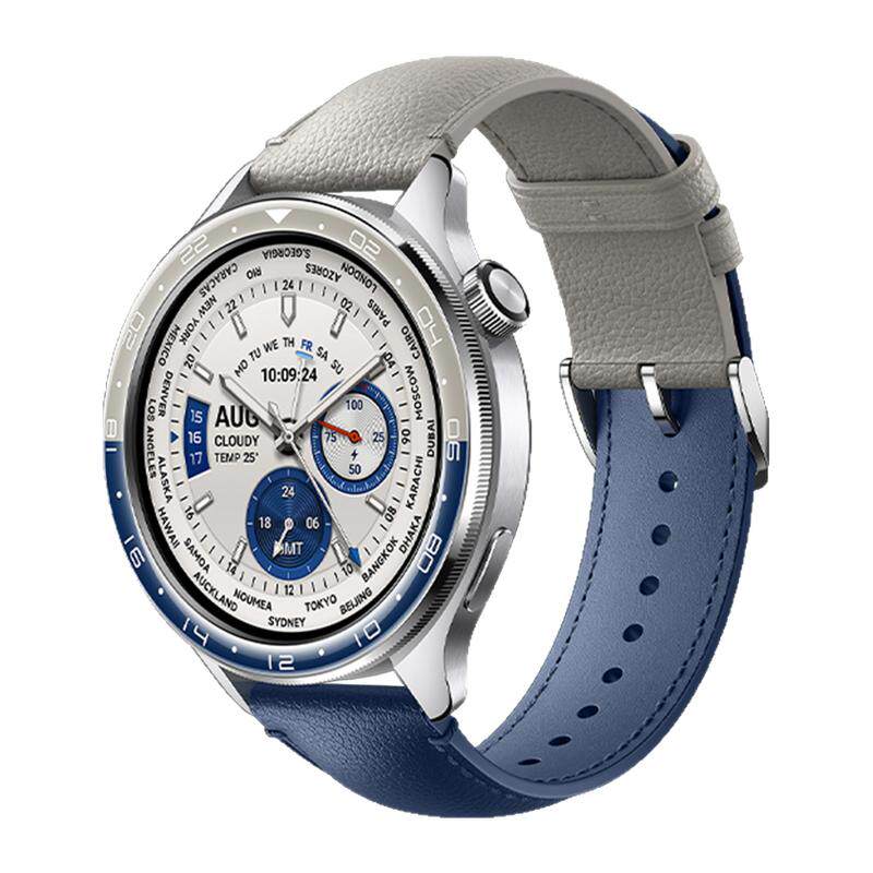 适用小米watch5手表Watch S5真皮s4表带sport运动S3金属表圈智能S2蓝灰色腕表带s1pro男士春夏color2女生秋冬