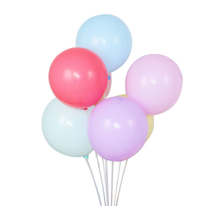 加厚马卡龙粉色气球儿童宝宝女孩生日派对装饰学校万圣节布置结婚
