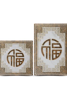 福字镀金拼花瓷砖多尺寸可选