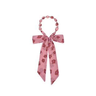 2026新款花朵长条丝巾女韩系高级感复古领巾腰带装饰项链围脖配饰