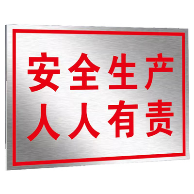 安全生产人人有责提示全套铝板