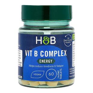 英国HB荷柏瑞维生素b族多种综合复合维生素B族60粒含VB12B6B1