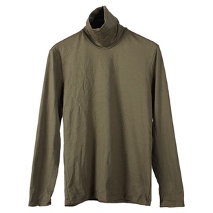 冬季男士高领加绒打底衫 商务弹力修身细绒长袖T恤保暖内衣