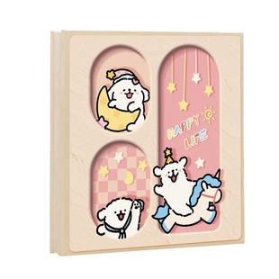 情侣相册diy手工纪念册自粘式覆膜相簿拍立得照片收纳本6寸5寸347