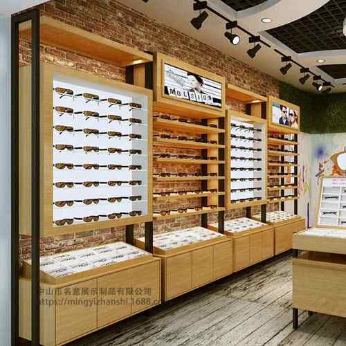 品牌时尚烤漆眼镜店展示柜高柜太阳镜玻璃中岛柜台陈列货架眼镜柜