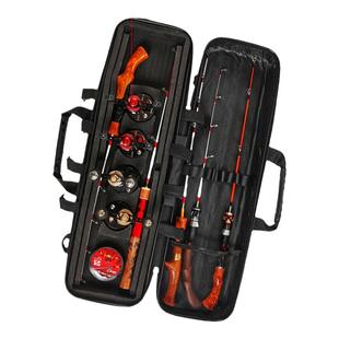 钓哈哈硬壳鱼竿包渔轮免拆渔具包桥钓筏钓冬钓杆包多功能冰钓竿包