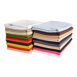 欧式刺绣棉麻布绣花布料涤棉麻素色纯色背景面料亚麻绣布衣服棉布