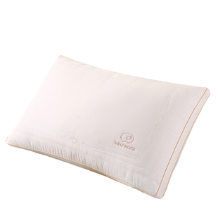 小绵羊A类生态抑菌棉花枕原色全棉家用枕头枕芯四季通用48*74护颈