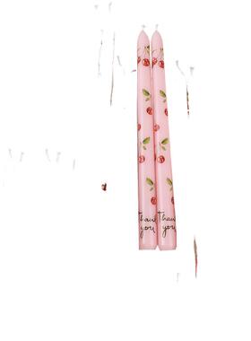 无烟水果印花蜡烛礼盒装烛光晚餐