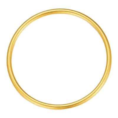 金包银古法素圈实心手镯不掉色