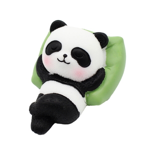 呆萌汽车摆件治愈系酣睡动物车载公仔玩偶创意熊猫车内装饰品大全